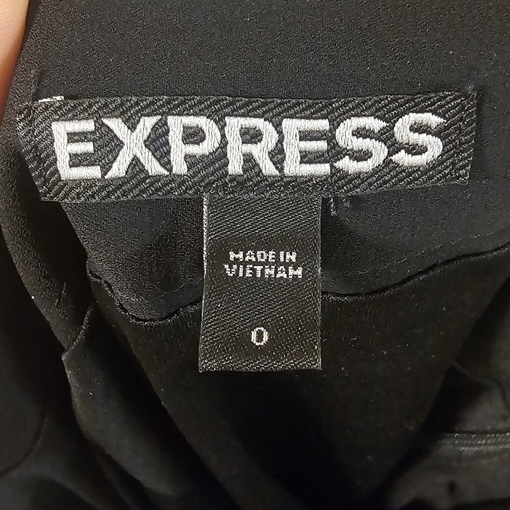 Express Black Maxi Wrap Skirt with Slit - Picture 2 of 4
